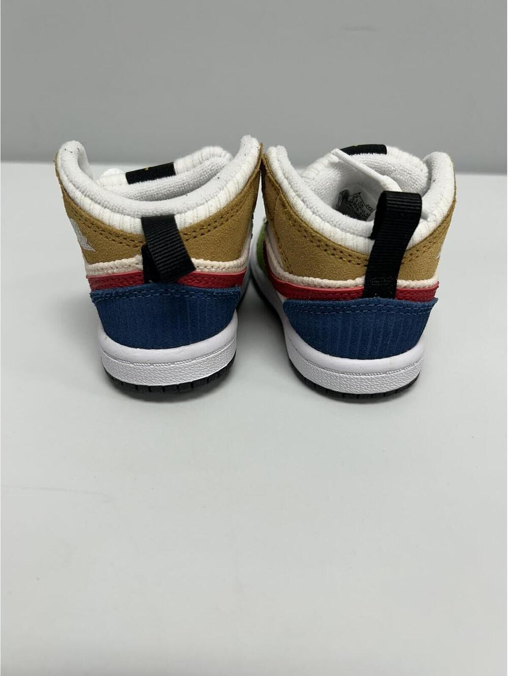 Toddler Jordan 1 Mid SE TD Multicolor High-Top Sneakers - Picture 5 of 8
